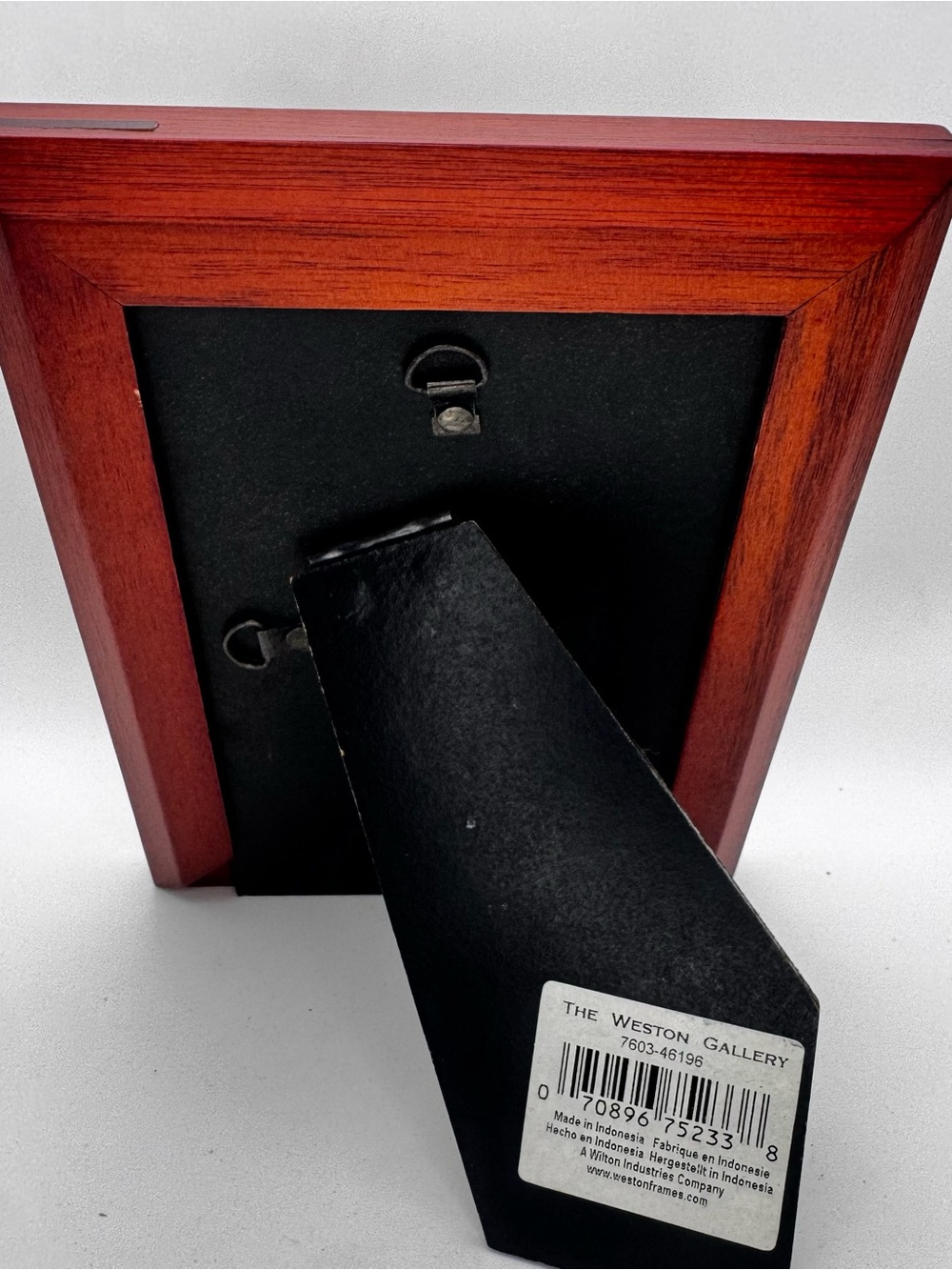 Classic Wooden Picture Frame with Black Inner Trim - Brown - Picture 5 of 5